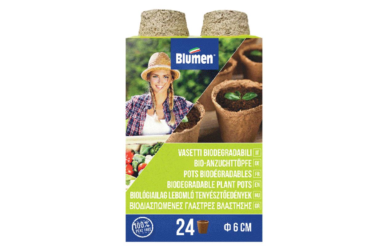 Blumen Aufzuchttöpfe Ø 6 cm, rund, 24 Stück