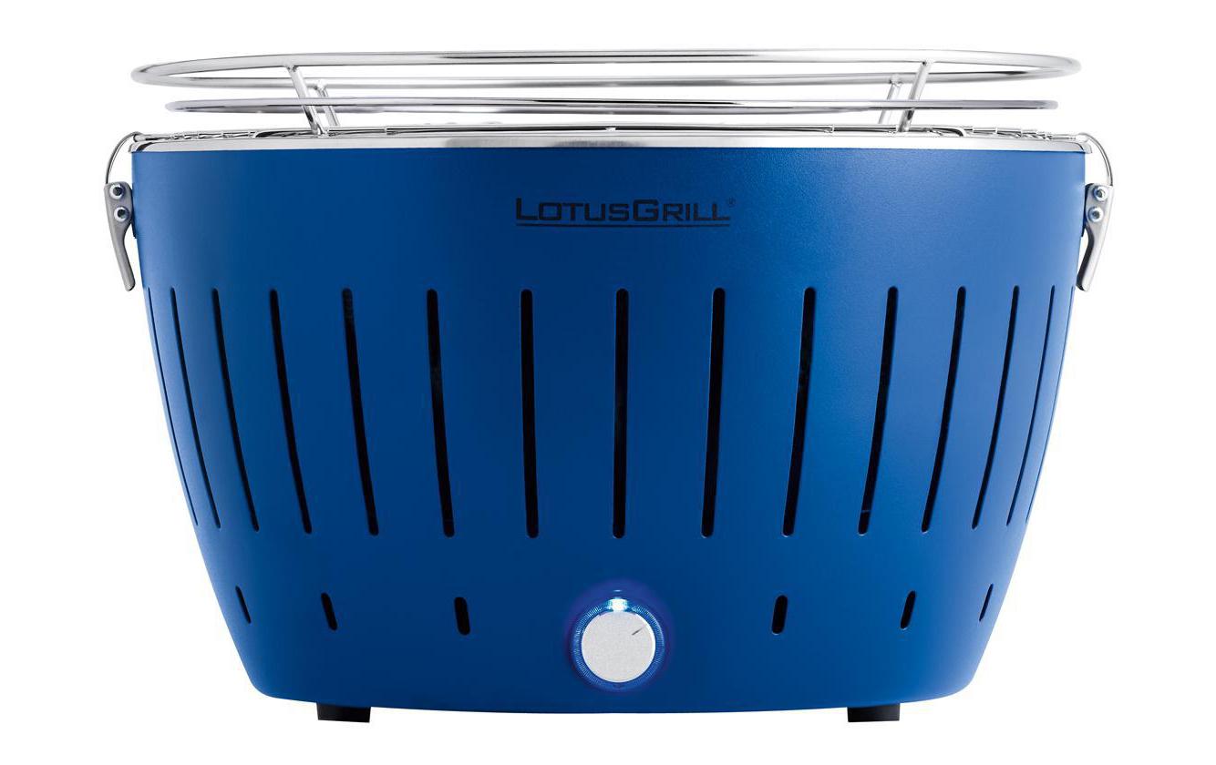 LotusGrill Tischgrill tiefblau, 32 cm, USB-Anschluss Grills & Feuerstellen LotusGrill