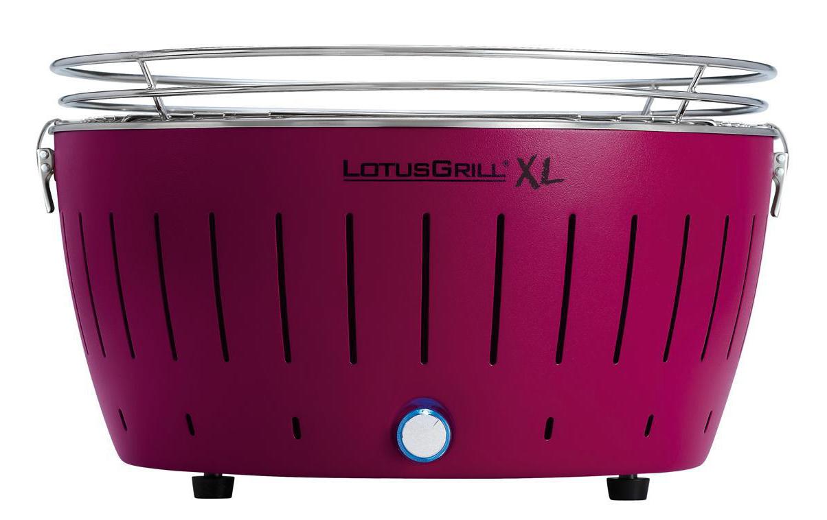 LotusGrill Tischgrill XL pflaumenlila mit USB-Anschluss Grills & Feuerstellen LotusGrill