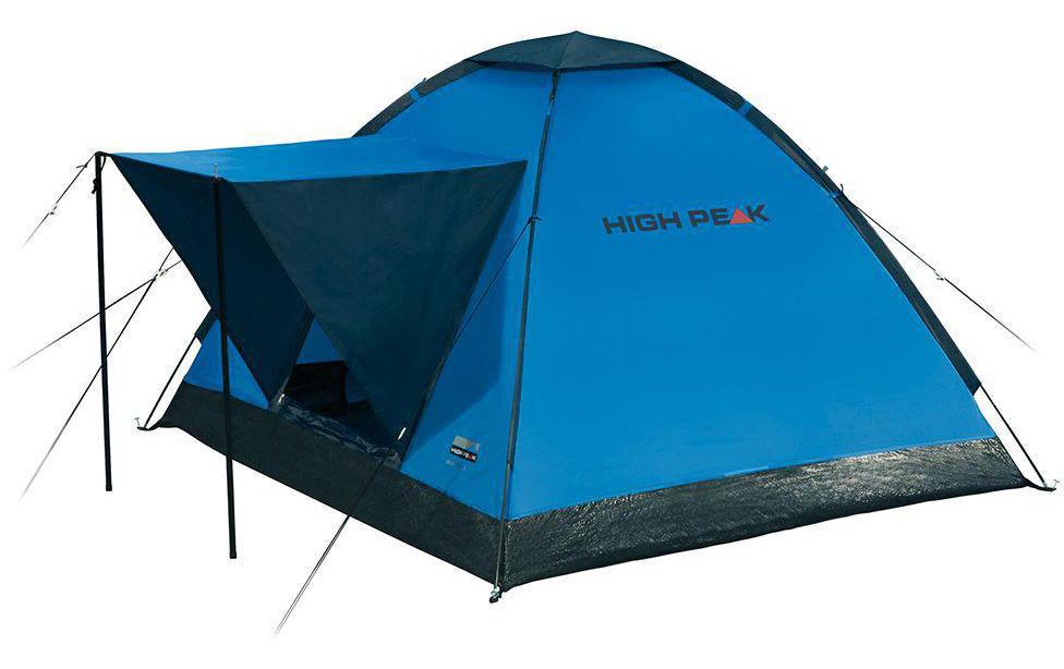 High Peak Kuppelzelt Beaver 3 Wetterfest Blau/Grün 3 Personen Sport & Freizeit > Camping > Zelte High Peak