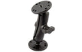 RAM Doppel Gelenk-Arm mit 1 Ball und 2.5 Round Base