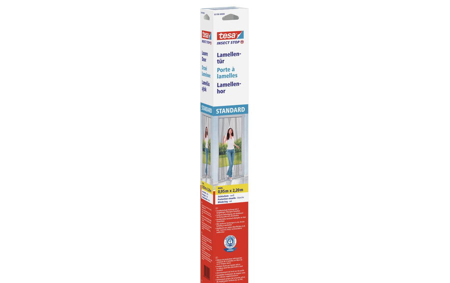 Tesa Insect Stop Lamellentür Fliegengitter weiß 95x220 cm Garteneinrichtung tesa