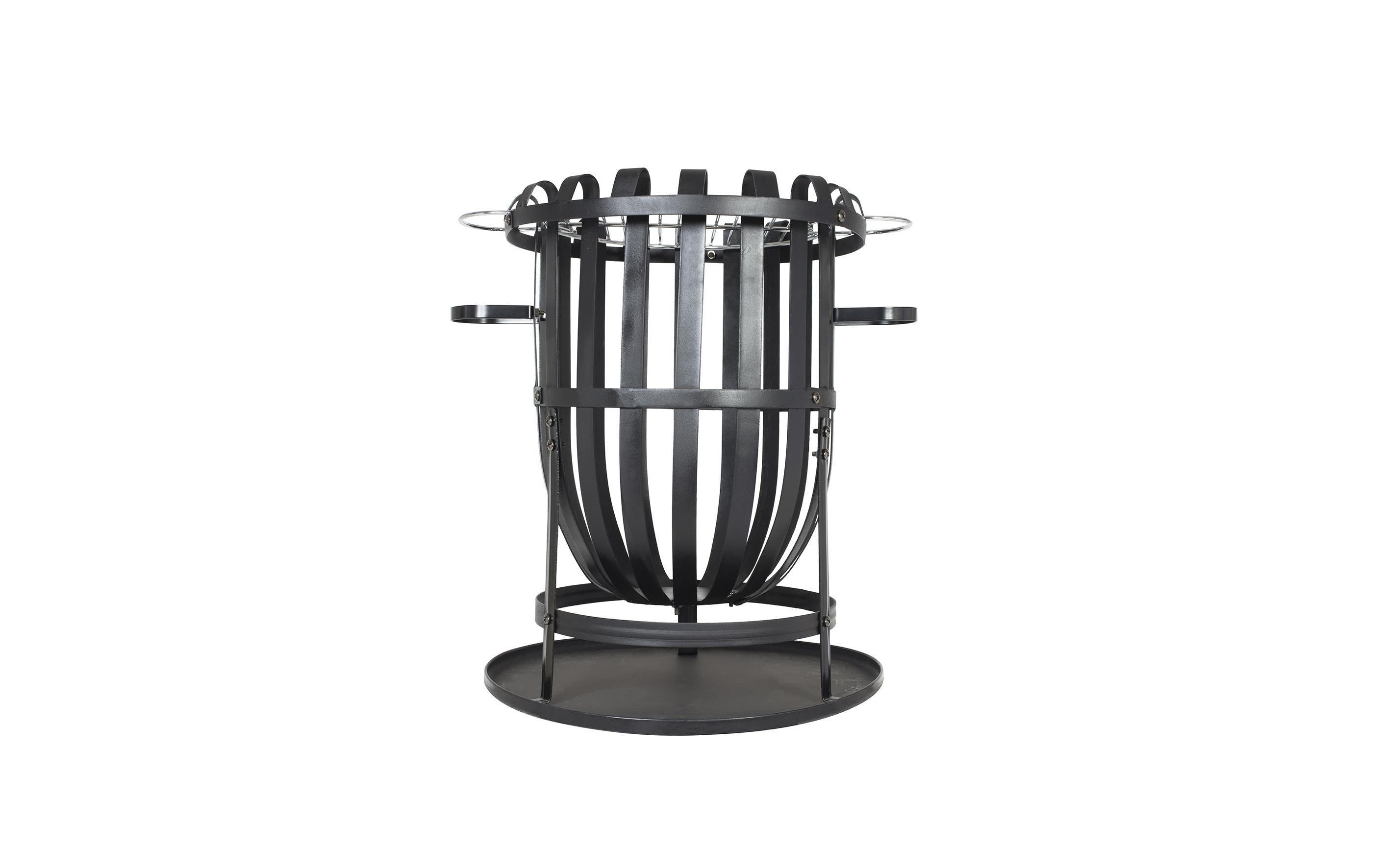 La Hacienda Feuerkorb Vancouver Black Stahl 56 cm Schwarz Grills & Feuerstellen La Hacienda