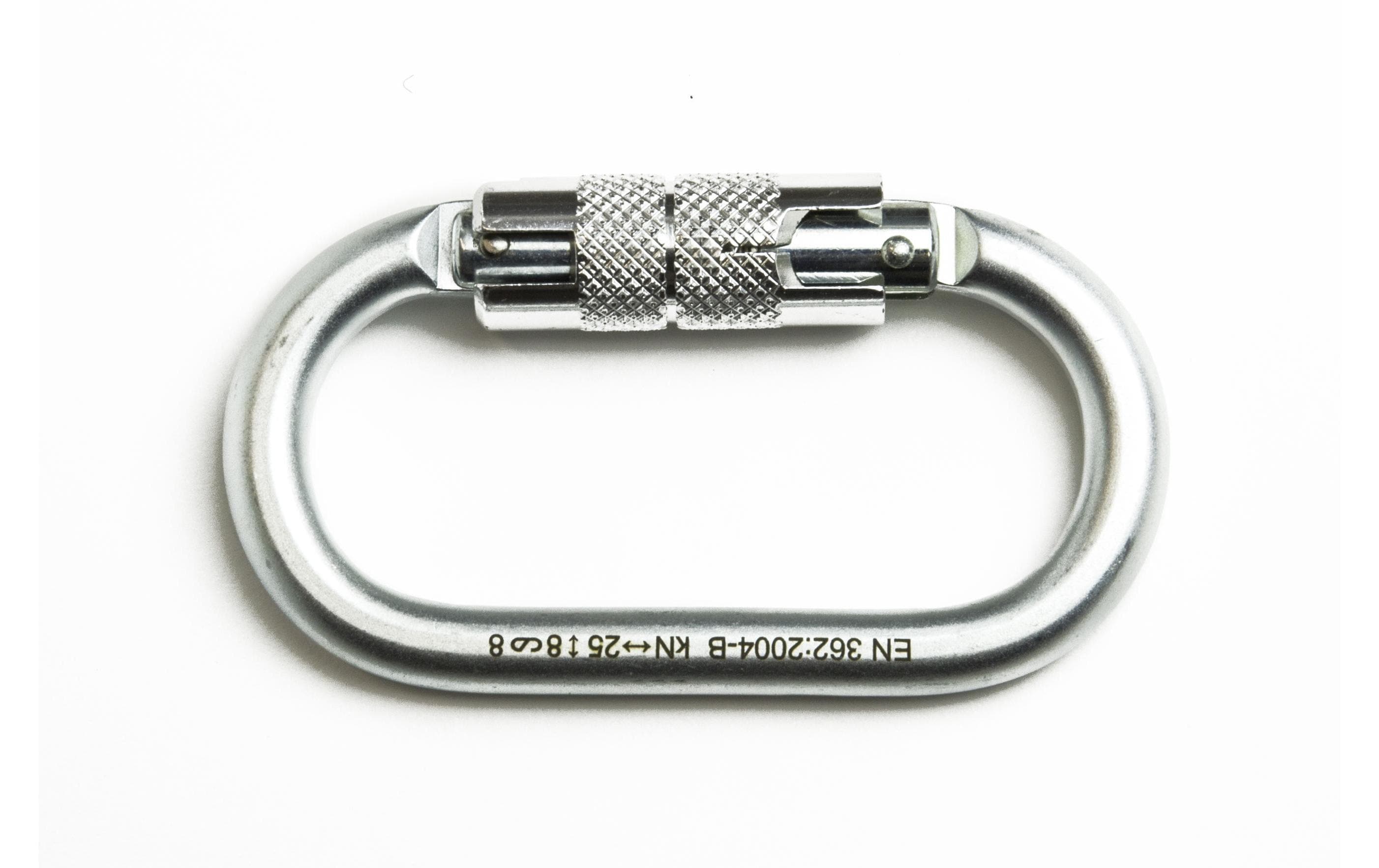 Zurrfix Stahlkarabiner Twistlockverschluss 25 kN Sport & Freizeit > Freizeit > Zubehör Zurrfix