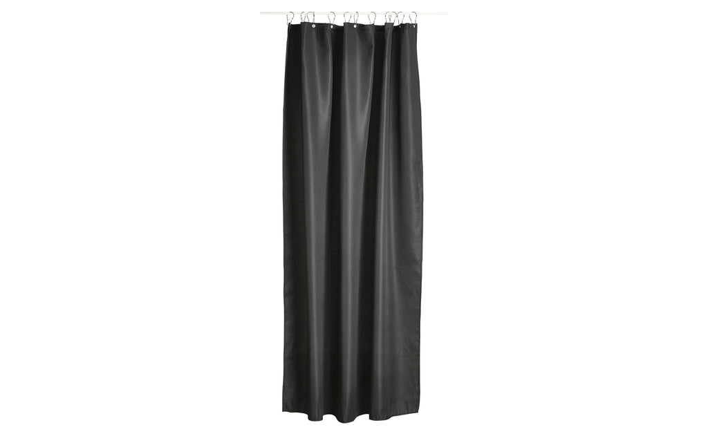 Zone Denmark Duschvorhang Lux 180 cm x 200 cm, Schwarz