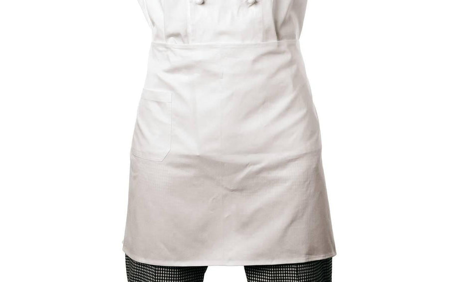 Paderno Küchenschürze kurz Baumwolle Weiß One-Size Grills & Feuerstellen Paderno