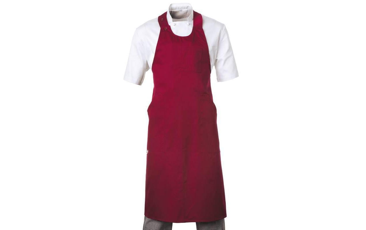 Paderno Küchenschürze Bordeaux Polyester Baumwolle One-Size Grills & Feuerstellen Paderno