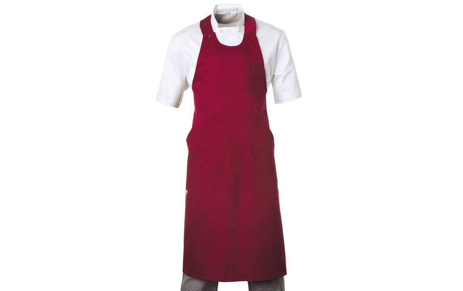 Paderno Küchenschürze Bordeaux Polyester Baumwolle One-Size Grills & Feuerstellen Paderno