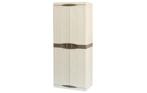 ArtPlast Gartenschrank Kunststoff 580L Beige/Braun Garteneinrichtung Art Plast
