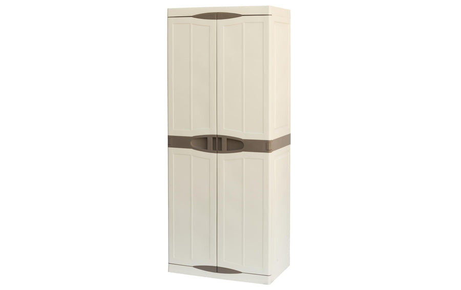 ArtPlast Gartenschrank Kunststoff 580L Beige/Braun Garteneinrichtung Art Plast