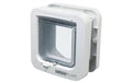 SureFlap Mikrochip Freilauftür für Katzen mit Mikrochiperkennung, 21x21cm, weiss