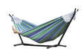 Vivere Hängematte Kombo Oasis Doppelhängematte mit Gestell 150 cm x 211 cm Garteneinrichtung Vivere