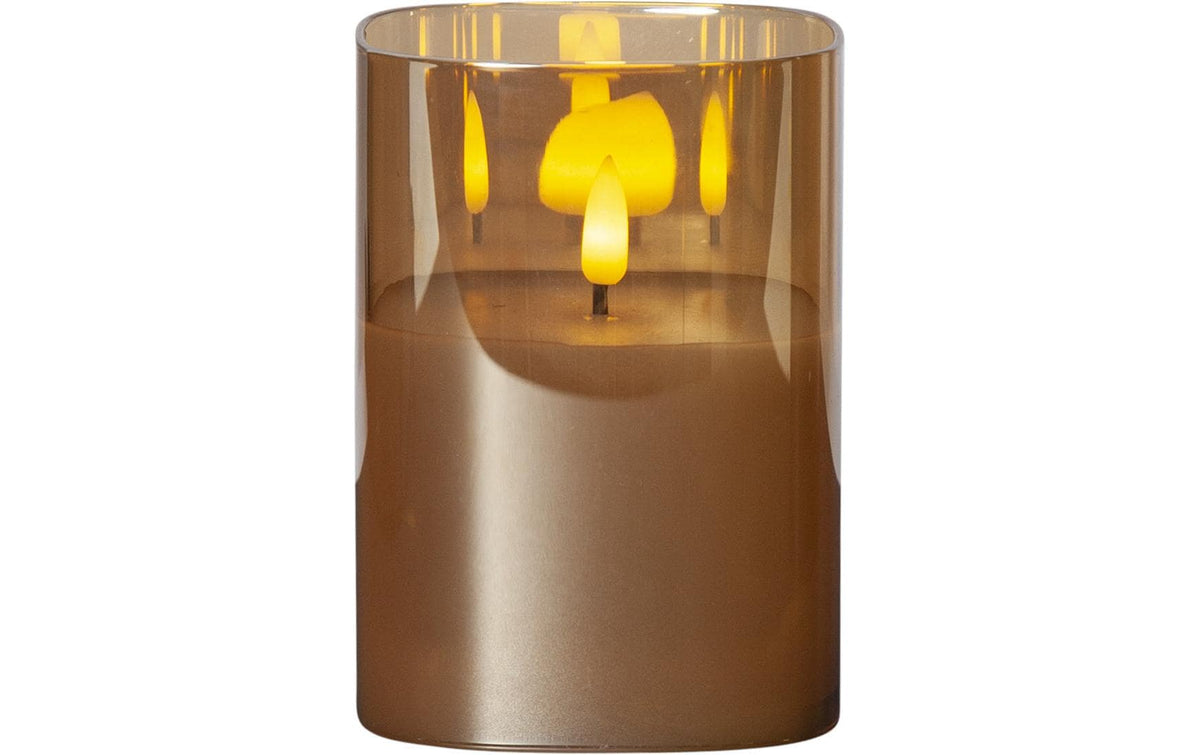 LED Kerze Pillar Flamme Batteriebetrieb mit Timerfunktion