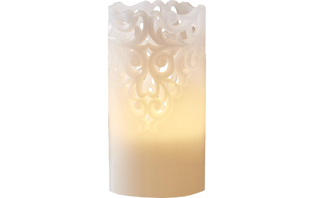 LED-Kerze Pillar Clary Akku mit Timerfunktion 10 cm