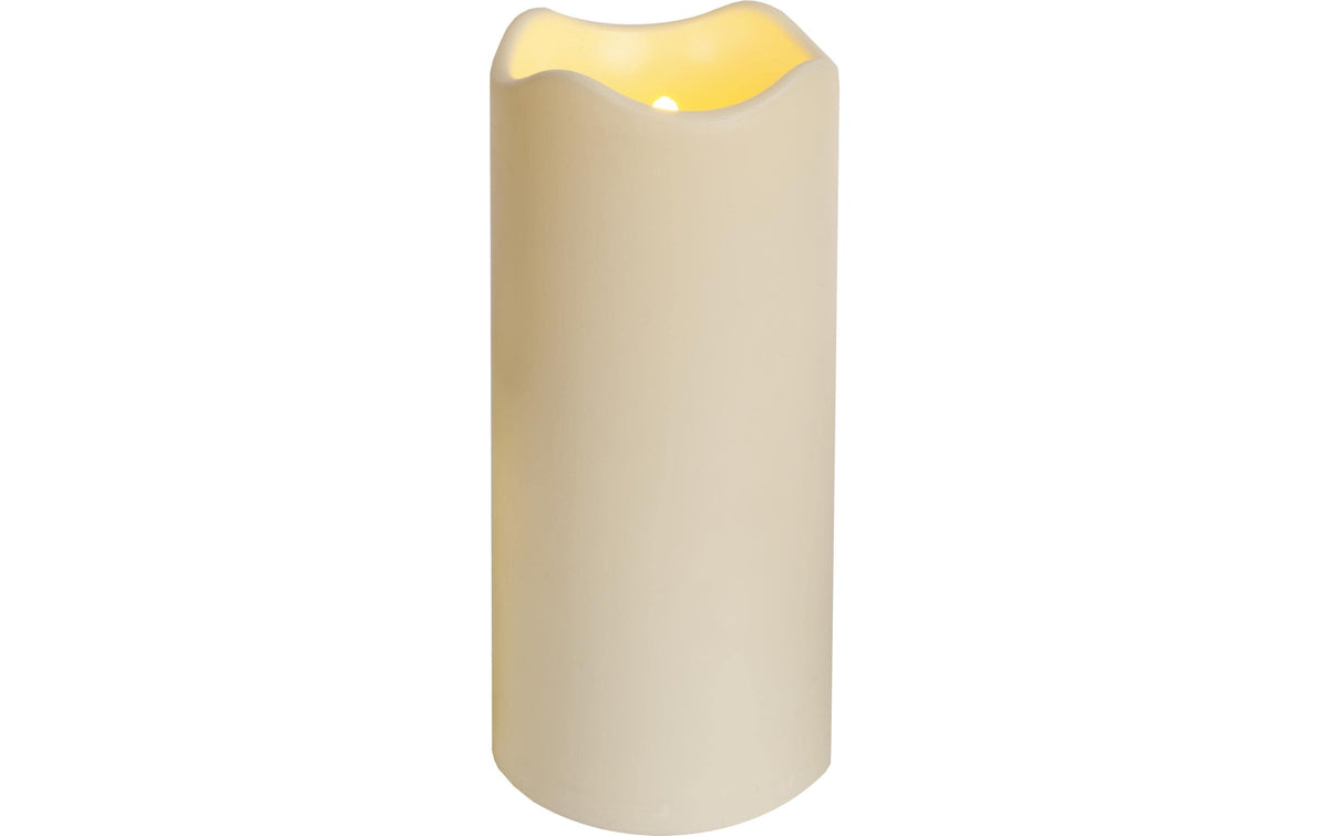 Star Trading LED-Kerze Pillar Paul Ø 10 x 23 cm, Beige