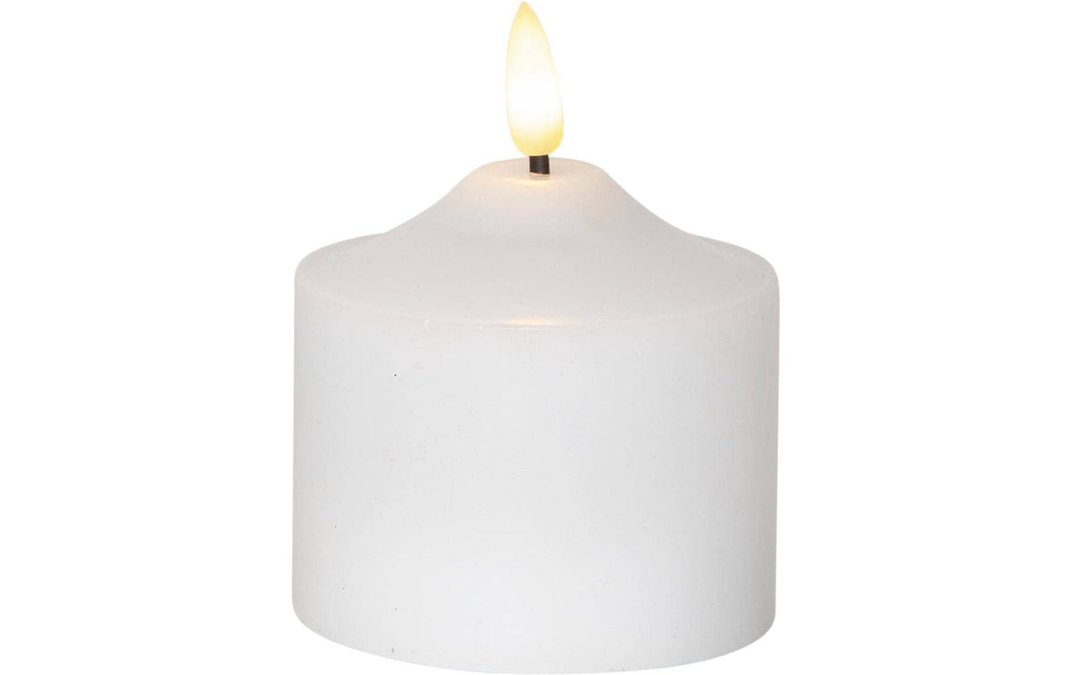 LED-Kerze Pillar Flamme 15 cm batteriebetrieben mit Timer