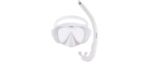 YEAZ Ocean Vibes Snorkel & Mask Weiss