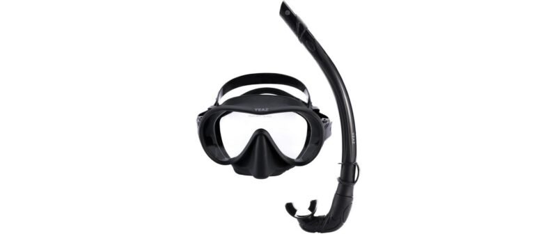 YEAZ Ocean Vibes Snorkel & Mask Schwarz