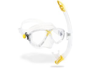 CRESSI Marea + Gamma Snorkel Combo Clear/Yellow