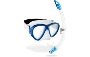 CRESSI Fiji + Gamma Snorkel Combo Clear/Blue