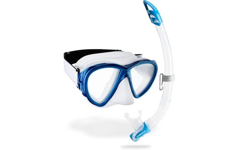CRESSI Fiji + Gamma Snorkel Combo Clear/Blue