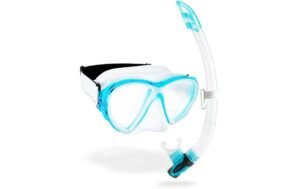 CRESSI Fiji + Gamma Snorkel Combo Clear/Aquamarin